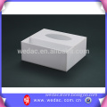 white acrylic fancy tissue box
